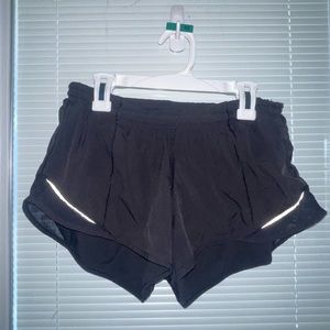 Lululemon, Hotty Hot shorts, Black 2’ Inch inseam